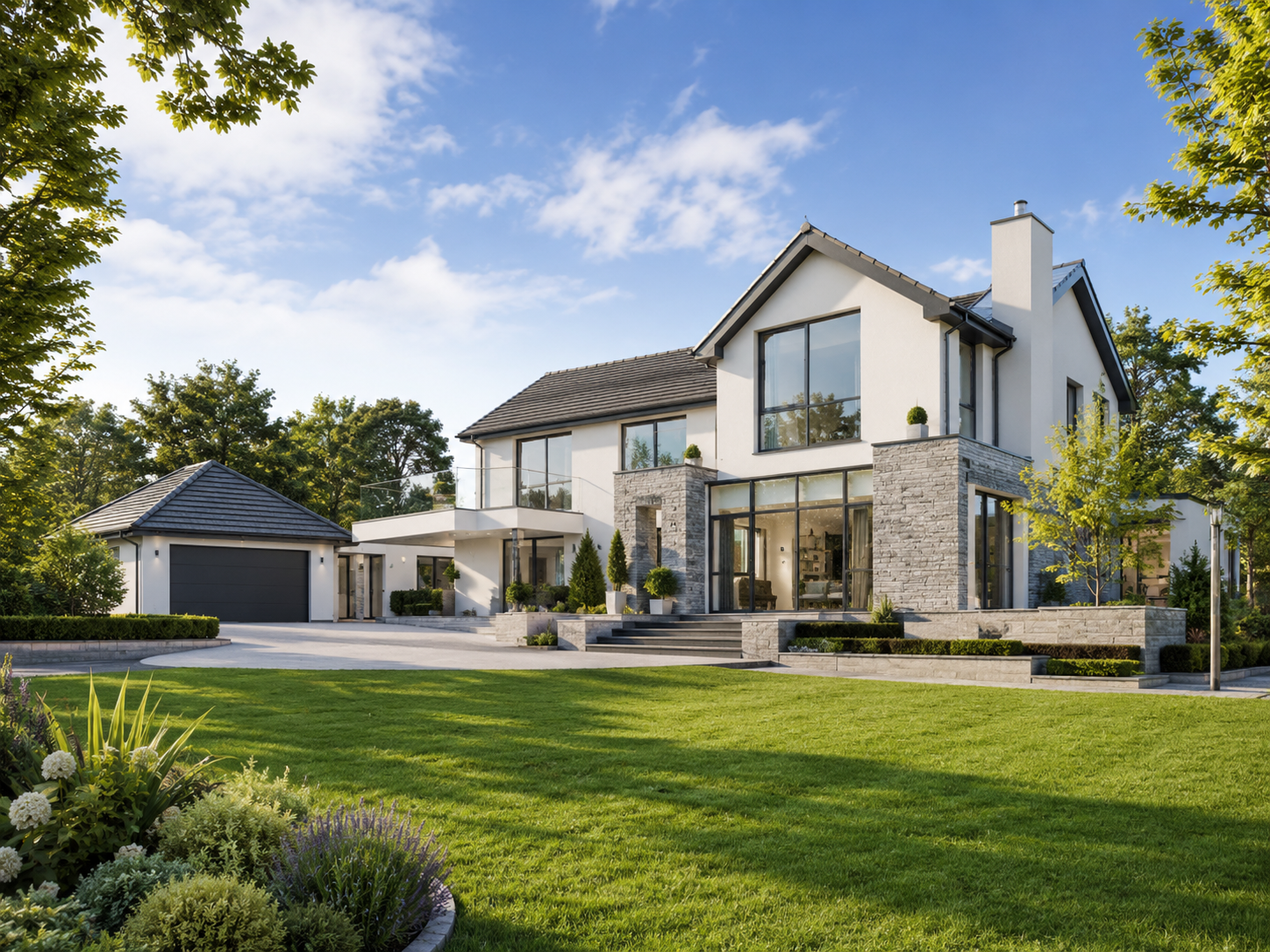 Aspirational contemporary property exterior